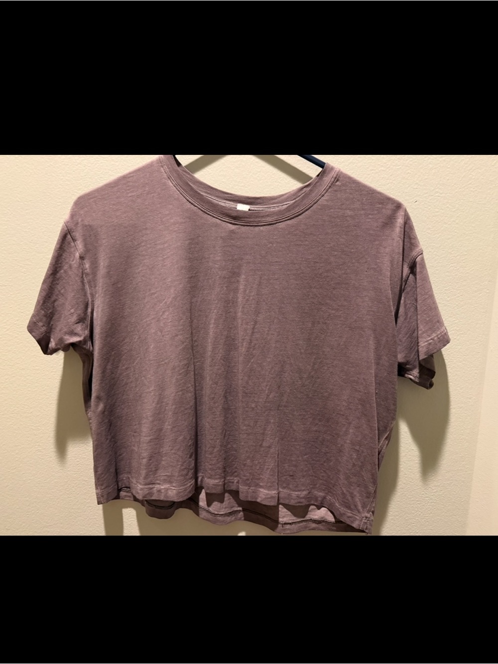 lululemon athletica cropped faded tee, size 4 women’s